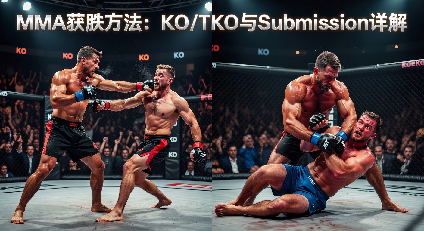 MMA胜利方式：KO/TKO Submission方法分析