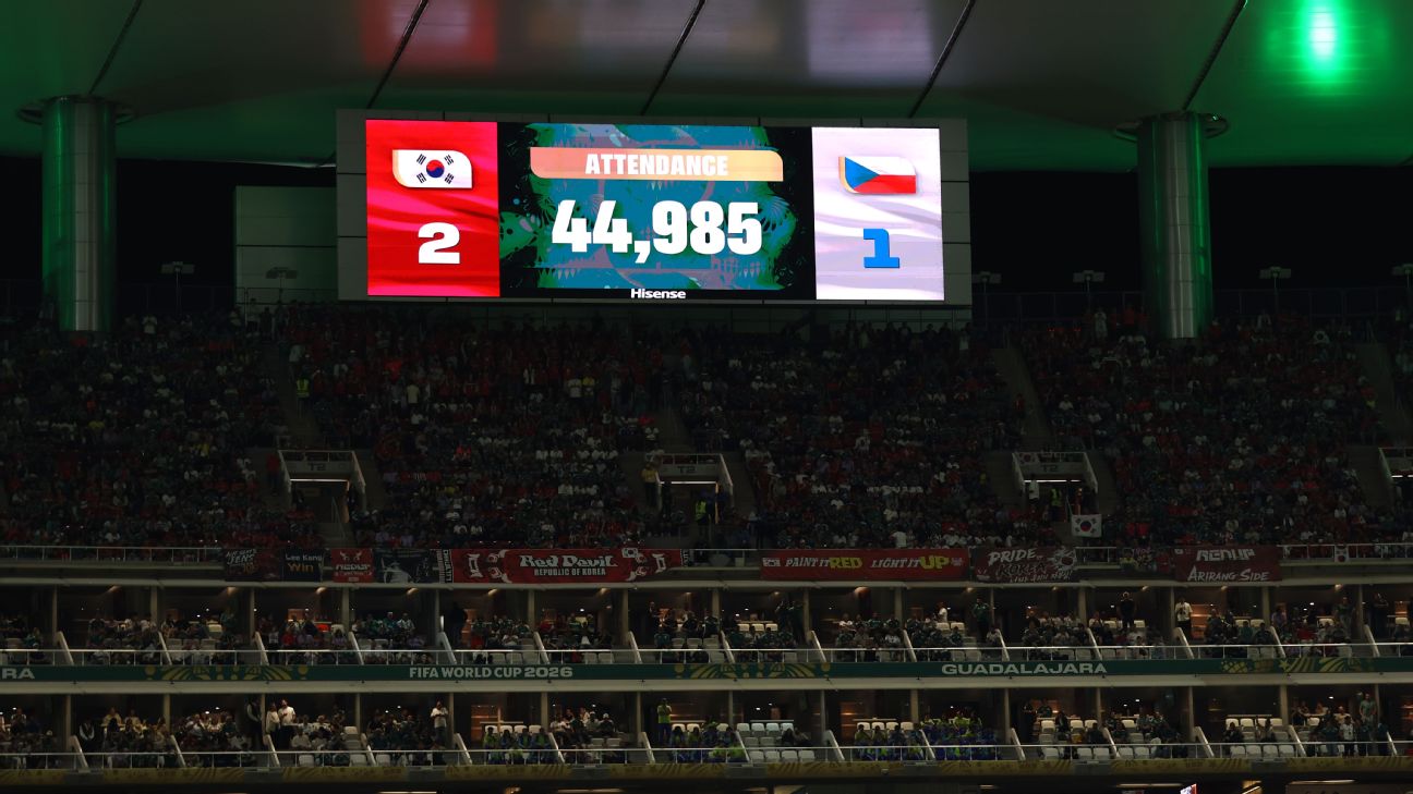 FIFA为韩国对捷克上座率辩护：44985人数据引争议